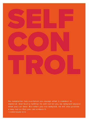 EXTRA BOLD | SELF-CONTROL with Scripture